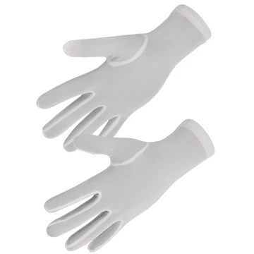 Ny100 varrott fehér nylon kesztyű