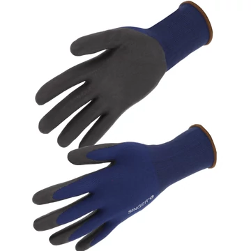 Tenyérben nitril habban mártott preciziós kesztyű szellőző kézháttal