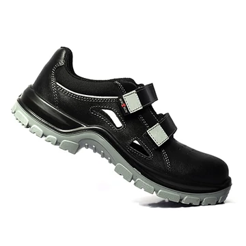 SEVEN|Munkavédelmi bőr szandál S1P fémmentes