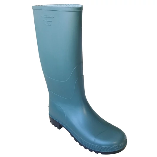 PVC boot. Green colour.