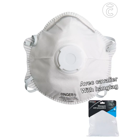 FFP2 NR D dolomitos Klasszikus szelepes félálarc 2db/csomag