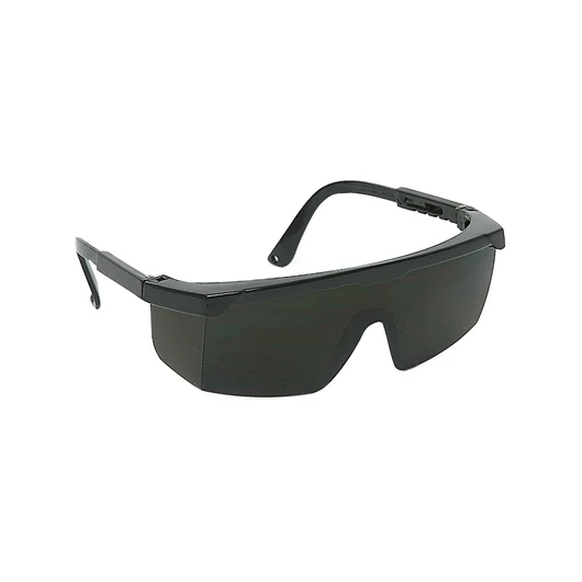 Safety spectacle for welders. Scale n°5. Adjustable temple length.