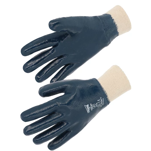 Teljesen mártott nitril védőkesztyű