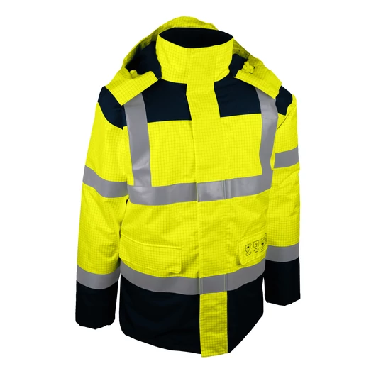 Jólláthatósági Multi-Risk parka télikabát  HV-sárga