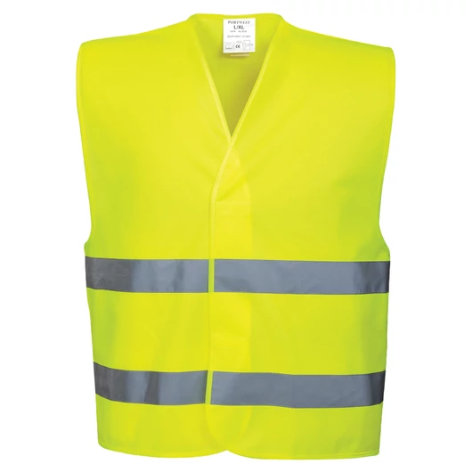 Jól láthatósági fluo sárga mellény