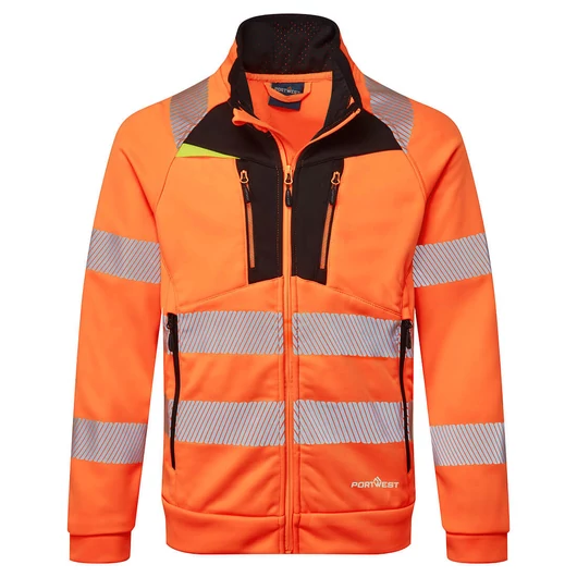Portwest | DX4 Hi-Vis kapucnis cipzáras pulóver
