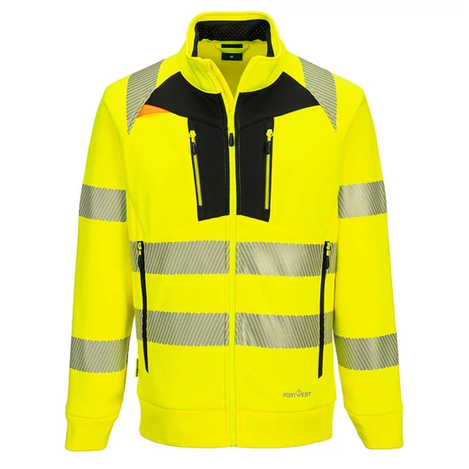 Portwest | DX4 Hi-Vis kapucnis cipzáras pulóver