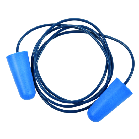 SINGER | Zsinóros PU érzékelhető kék füldugó. SNR: 37 dB. 200pár/doboz