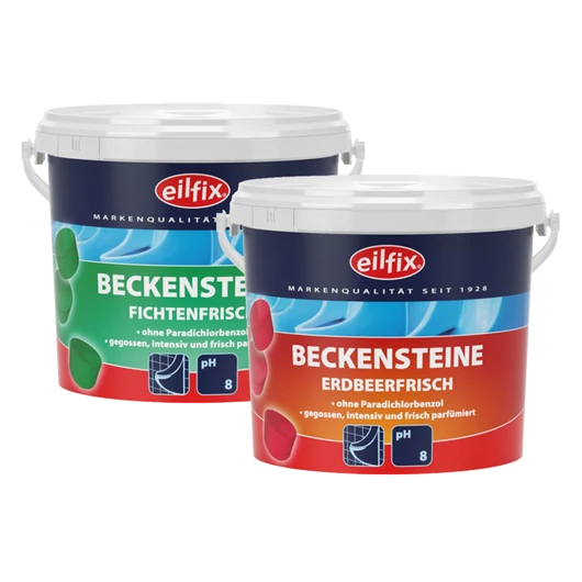 Eilfix | BIO BECKENSTEINE Erdbeer Piszoár illatkocka 1KG