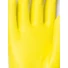 Kép 4/4 - Vegyi védelemre minősített Latex kesztyű bolyhos pamut belsővel sárga szín 30cm hosszú