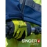 Obraz 2/4 - Latex glove. High-visibility polyester liner. Open back. 15 gauge.