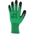 Kép 3/3 - Tenyérben mártott varratnélküli vízlepergető kezeléssel rendelkező kesztyű színe zöld