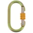 Kép 1/2 - Ovális acél karabiner csavaros rögzítéssel 18mm nyitás